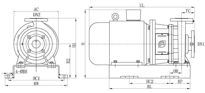 NSW型卧式管道离心泵